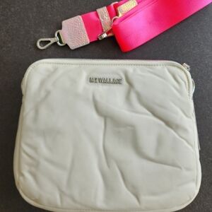 nwt MZ Wallace Bowery Crossbody Bag, White & Iridescent
